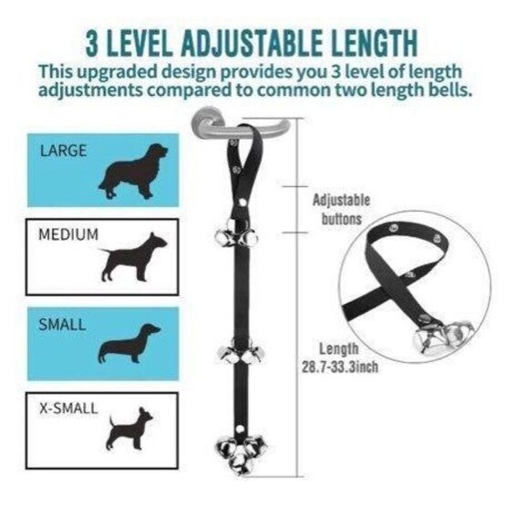 Dog Potty training doorbells Bells - Picture 3 of 6